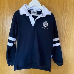 Rugby Nations Little Boy’s shirt. Scotland. Navy & White. Size 5T